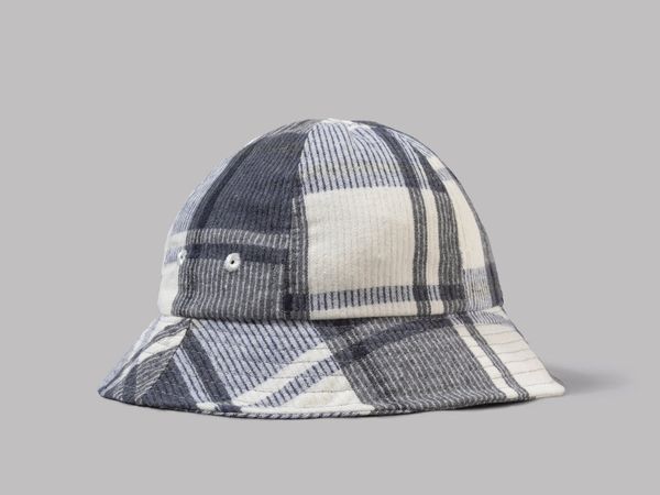 Folk Navy Blanket Fabric Bucket Hat