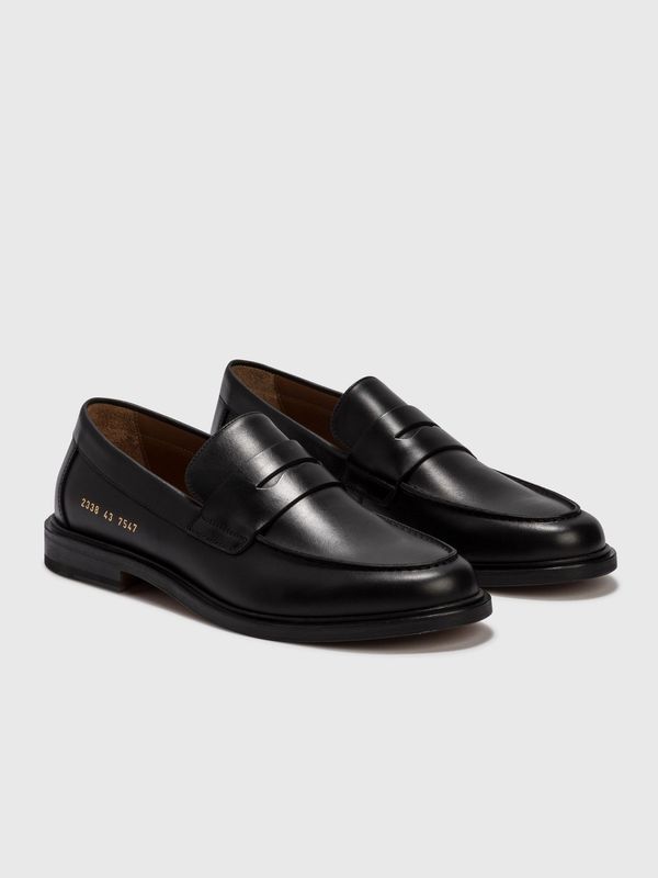 COMMON PROJECTS Black Leather Loafers