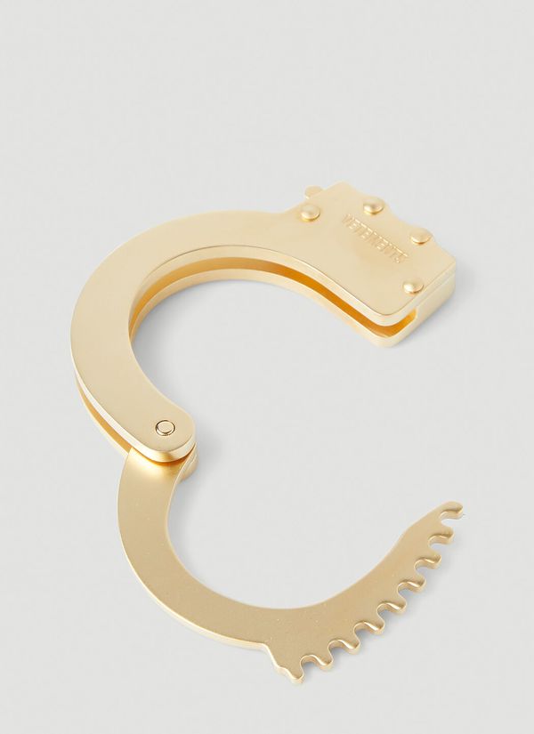 Vetements Gold Handcuff Bracelet