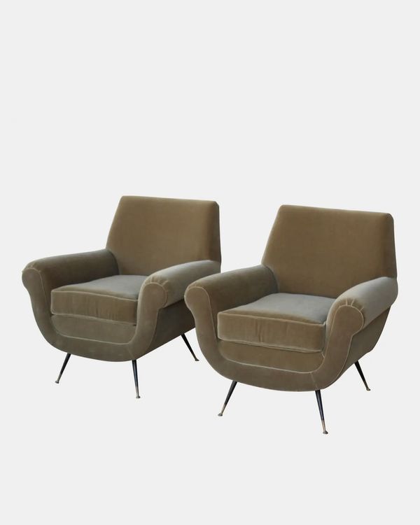 1950s Gigi Radice for Minotti Lounge Chairs