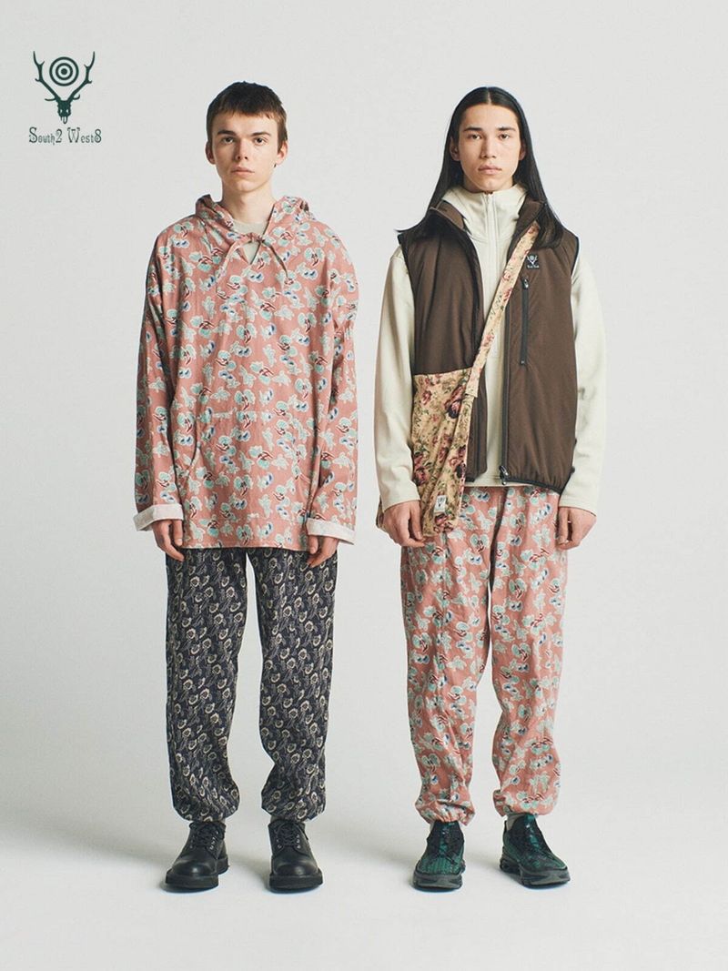 Floral and geometric smock and pants