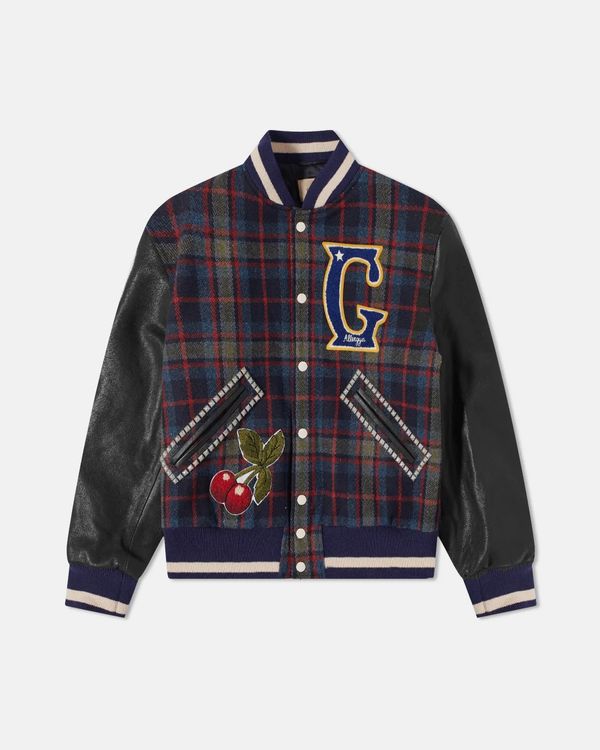 Gucci Check Wool Appliqué Varsity Jacket