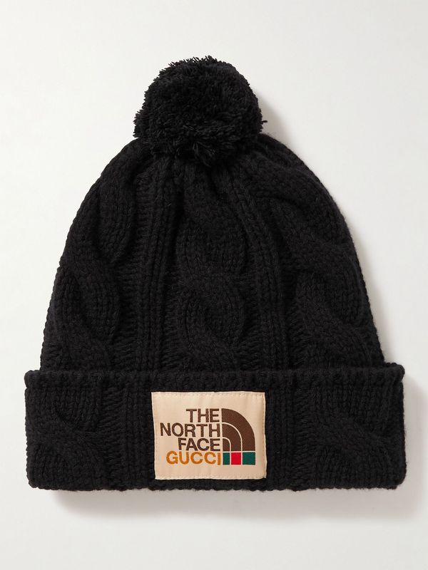 Gucci x The North Face Black Wool Hat