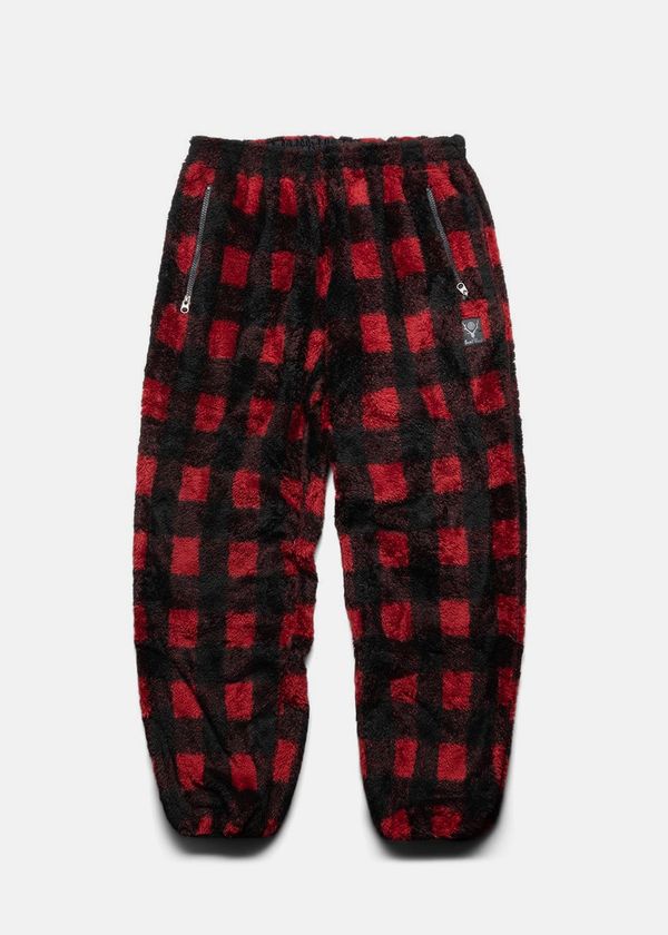South2 West8 Red Fleece String Pants