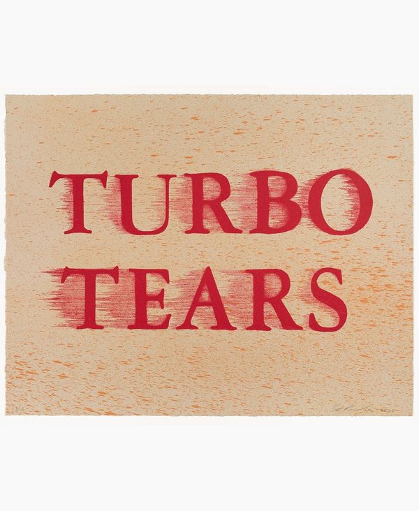 Ed Ruscha, Turbo Tears (2020)